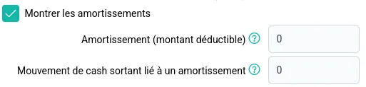Amortissement vue mensuelle